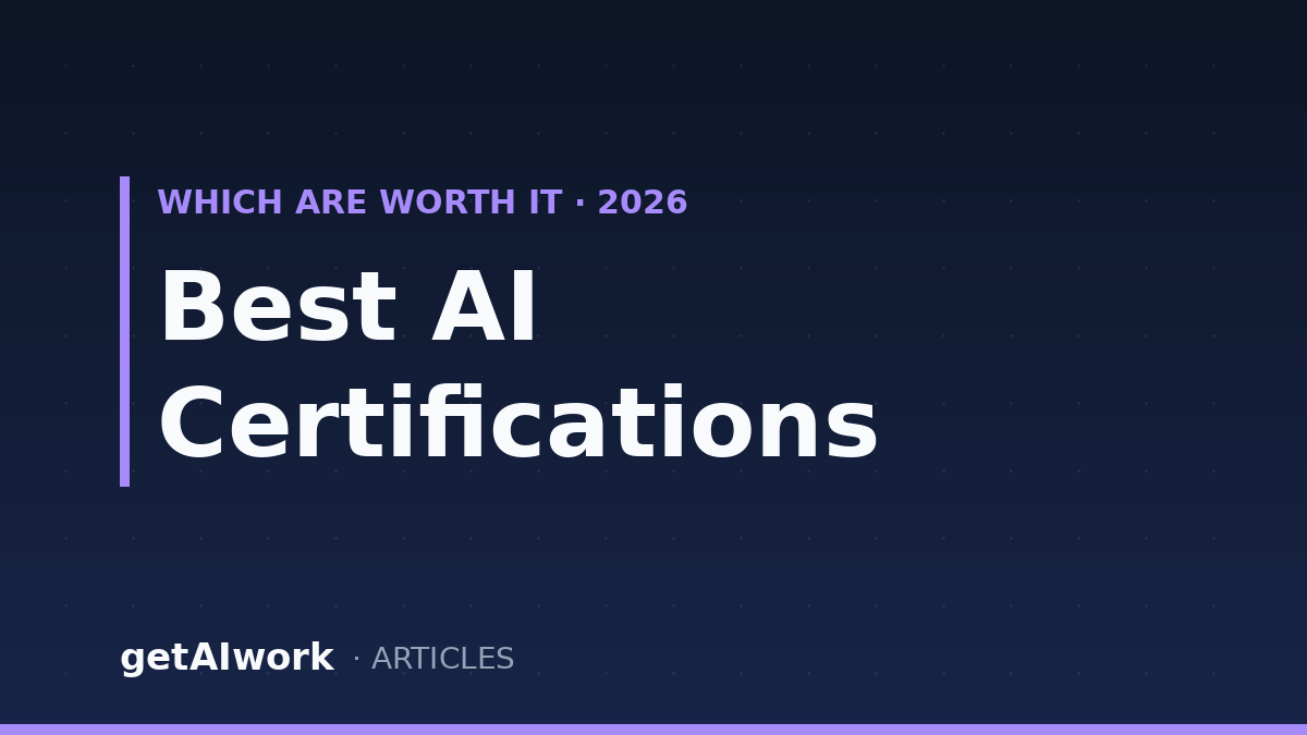 Best AI Certifications in 2026: Ranked by Goal, Not by Hype