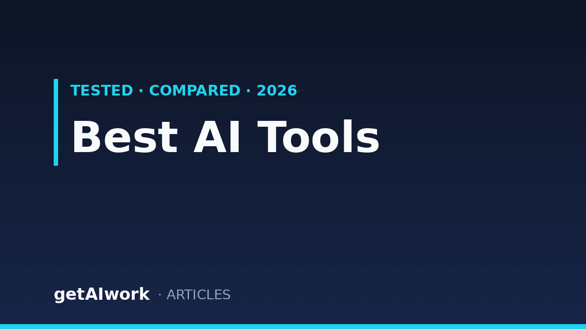 The Best AI Tools in 2026, by Use Case (Free Tiers Included, No Affiliate Bias)