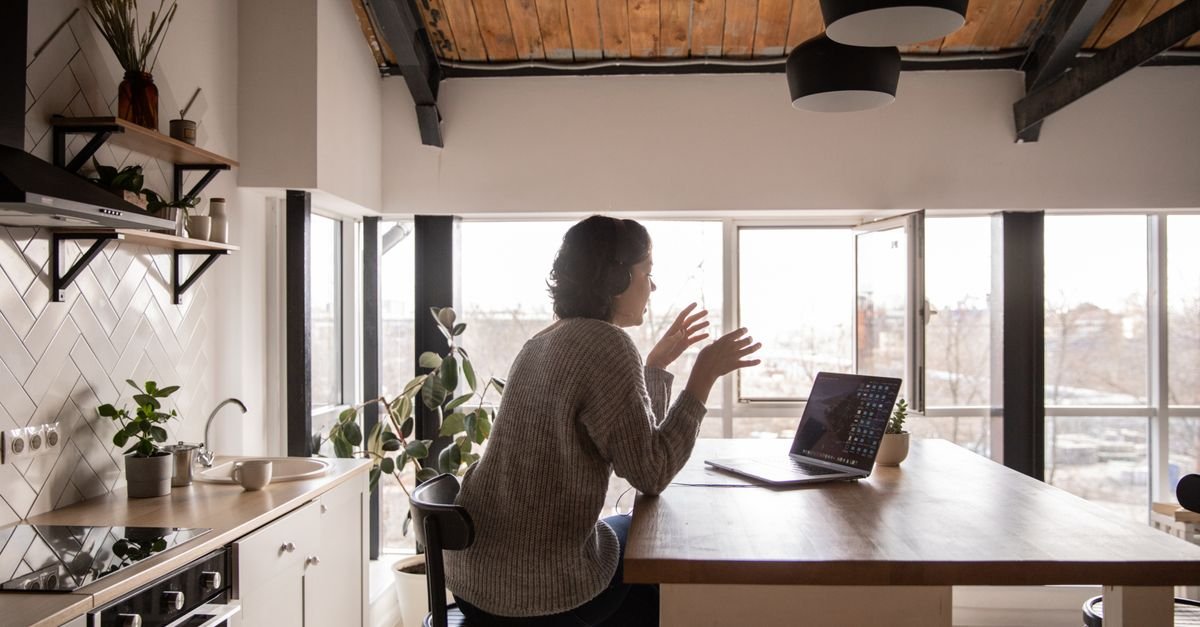 Preparing for the Zara AI interview with Micro1's free practice simulator in a quiet home office