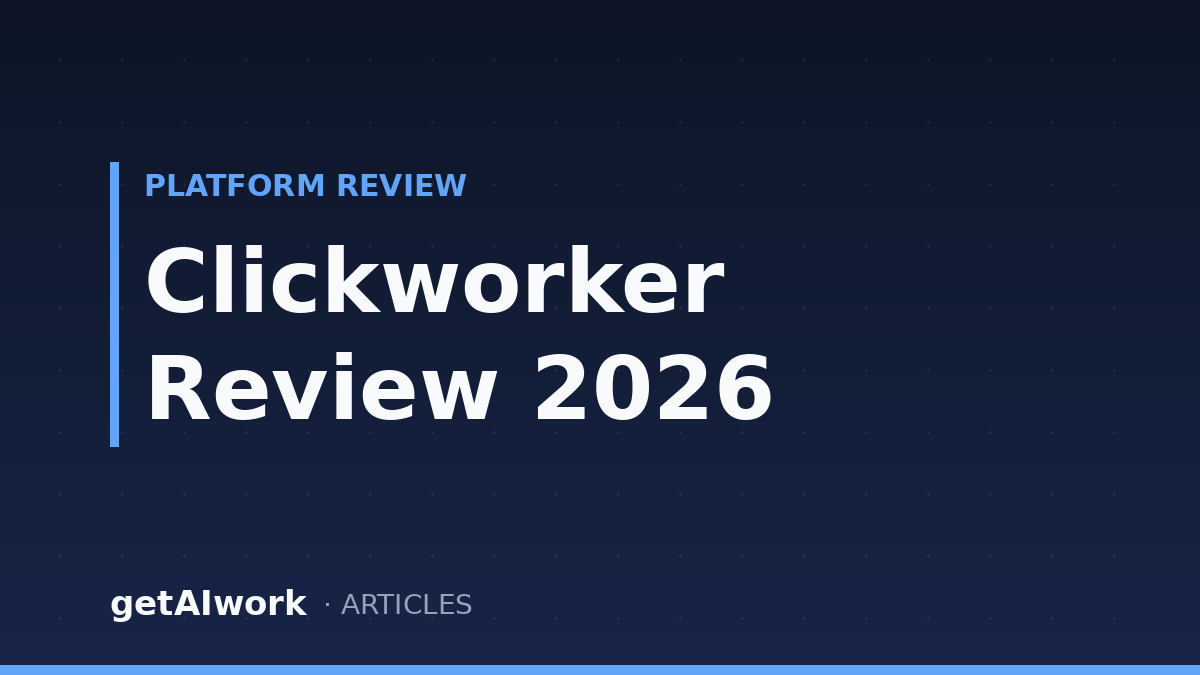 Clickworker Review 2026: Pay, Payouts and Who Owns It