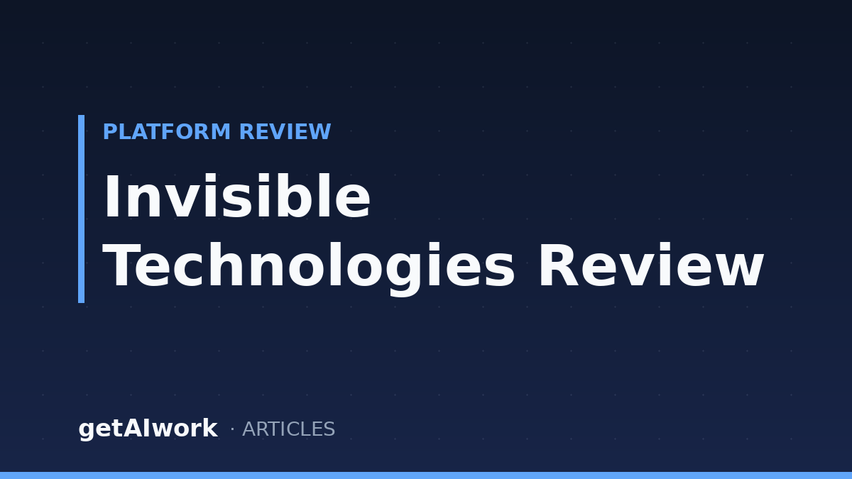 Invisible Technologies Review 2026: Say Hello to Meridial