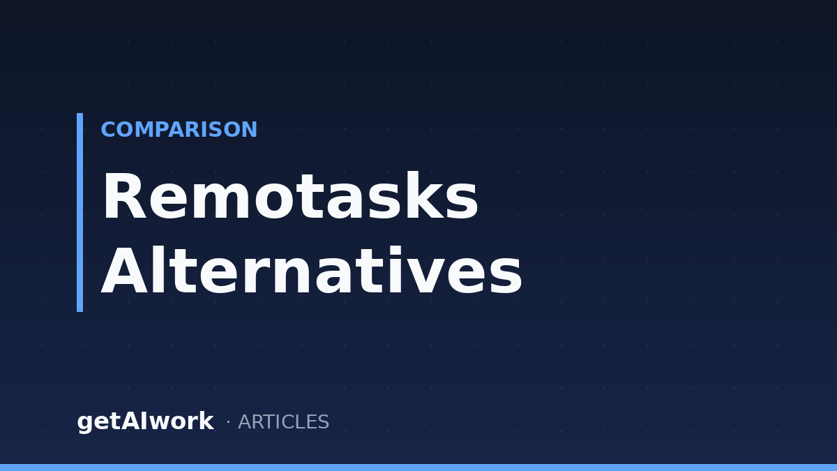 Remotasks Alternatives | getAIwork