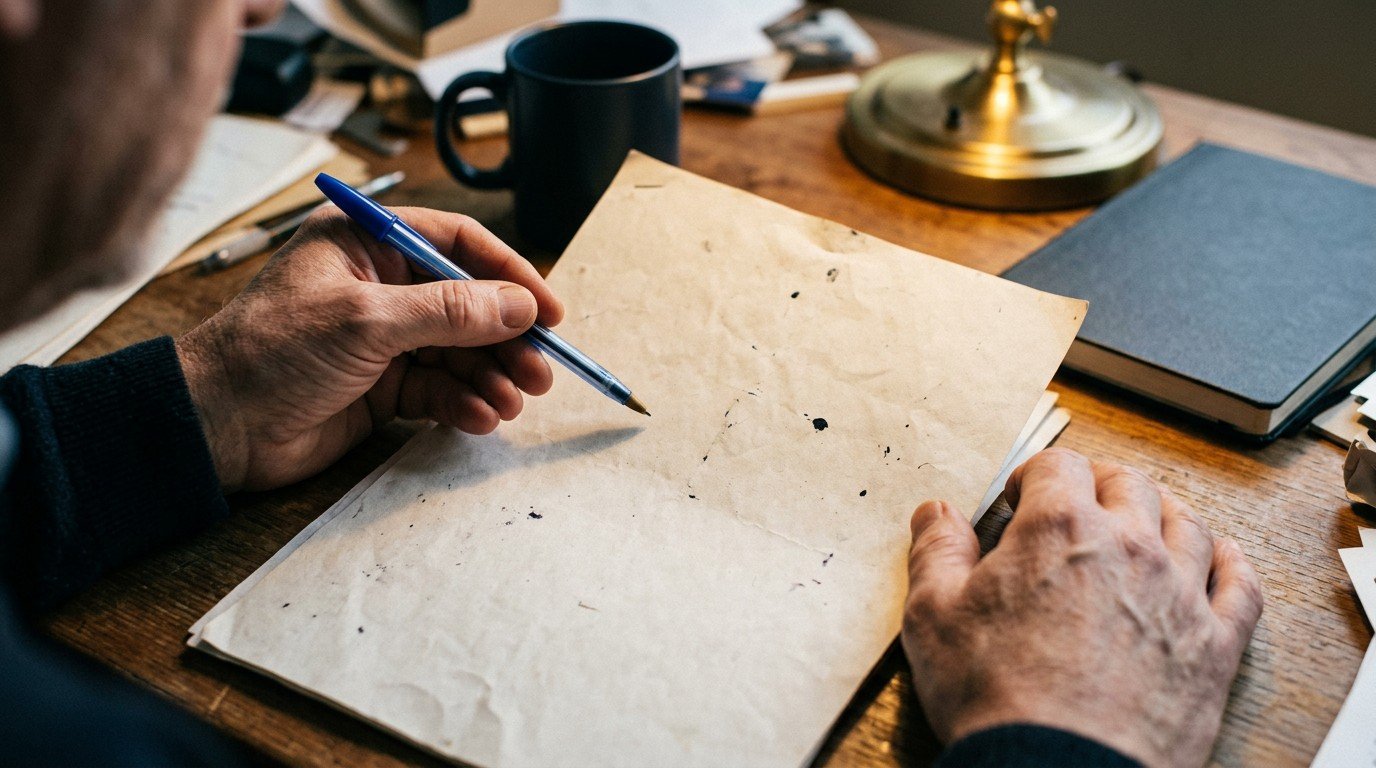 A close up of hands editing a resume to apply for ai researcher jobs.